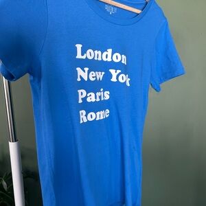 J. Crew Blue Collector Tee